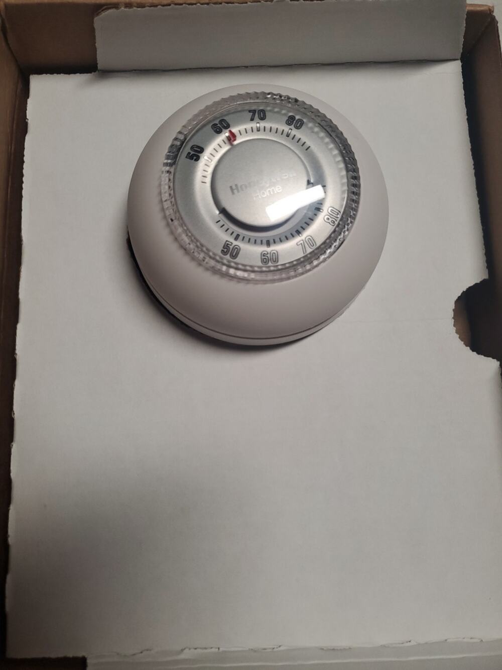 Honeywell Home Round Thermostat Manual Low Voltage White Heat/Cool Control